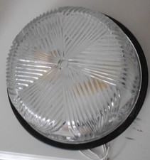 Plafoniera vetro 22 cm - base 24 cm doppia lampada