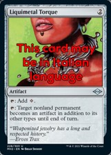 MTG LIQUIMETAL TORQUE EXC - COLLANA DI LIQUIMETALLO - MH2 - MAGIC