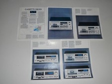 Pioneer Cassette Deck Brochure 1980 CT-1250, CT-950, 850,750 5 pg, specifiche, info