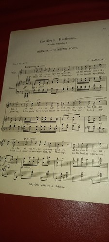Spartito canto pianoforte - canto,