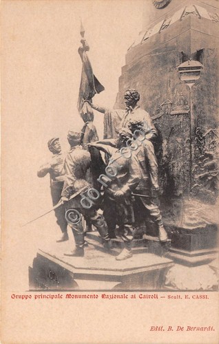 Cartolina pavia monumento ai - cartolina,