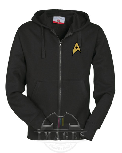 Felpa star trek con cappuccio - felpa,