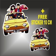 ADESIVO  - Sticker  LUPIN PERSONAGGI  FUNNY COMIC + FREE STICKER 10 CM