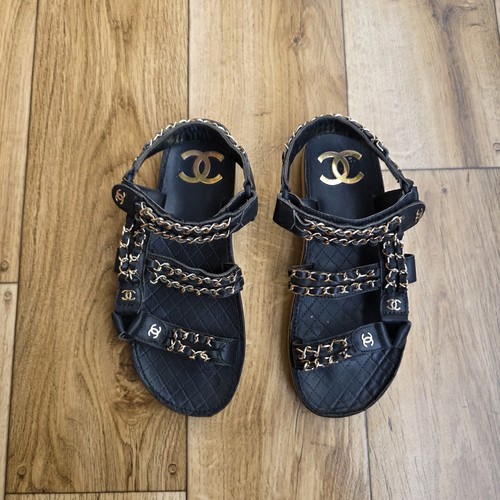 Chanel sandali pelle con - chanel,