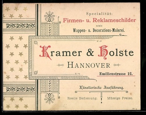 Carta rappresentante hannover - rappresentante,