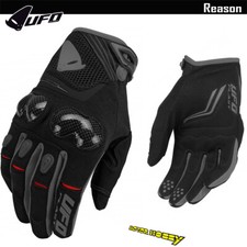GUANTI CROSS ENDURO UFO REASON CON PROTEZIONI NERO