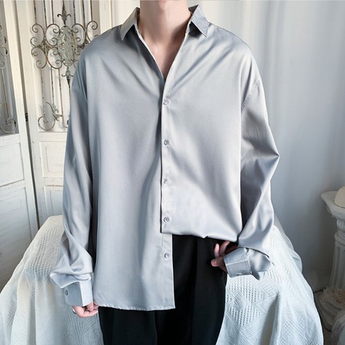 Uomo camicia casual finta seta - casual,