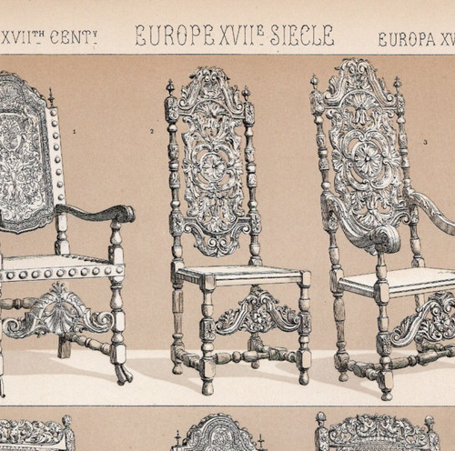 Poltrone barocche europee