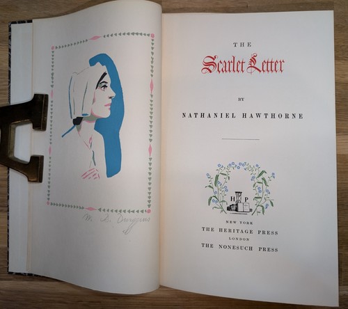 The scarlet letter signed by - -,