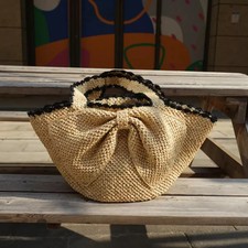 Borsa Paglia Intrecciata con