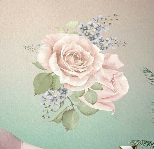 Adesivo vinile fiori rose
