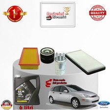 KIT TAGLIANDO FILTRI + OLIO FORD FOCUS I 1.8 TDCi 74KW 100CV DAL 2003 -> 2004