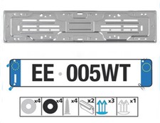 Portatarga Posteriore Auto dal