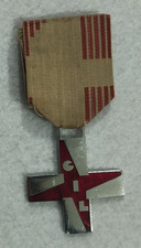 medaglia croce gil pnf rossa gioventù italiana littorio 3,8 x 4,3 cm