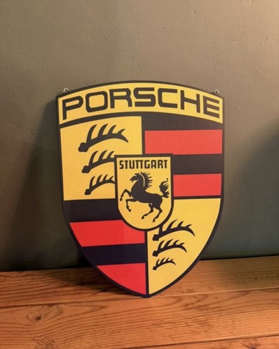 Insegna smaltata porsche - insegna,