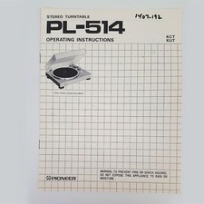 Original Pioneer PL-514 –