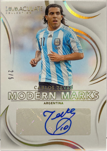 Carlos tevez autograph - tevez, 2/5