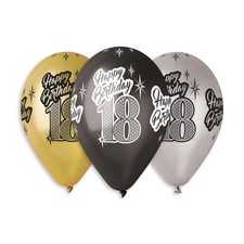 set 10 PALLONCINI stampa "18