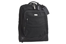 Autentica GUCCI Valigia Vintage Nylon Pelle Nero Spazzatura 3602N