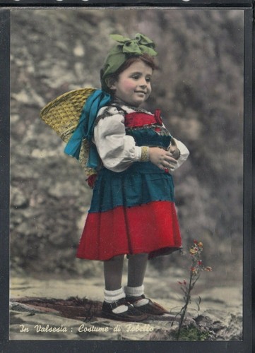 Cartolina valsesia costume - cartolina,