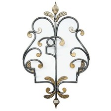 Seater wrought iron wall - wrought,