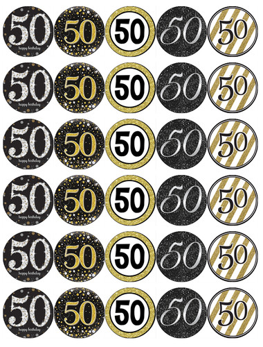 30x topper per cupcake - 30x,