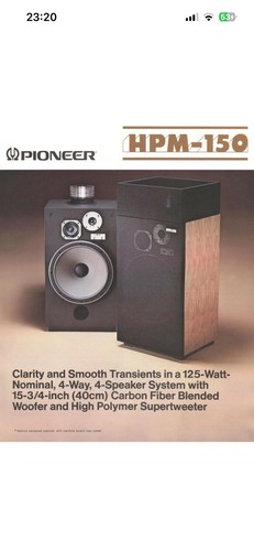 Casse acustiche pioneer hpm - acustiche,