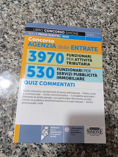 Libro concorso agenzia delle - libro,