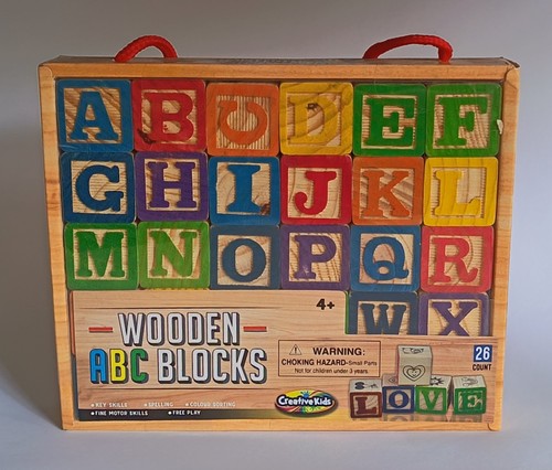 Blocchi abc legno 26pz - abc,