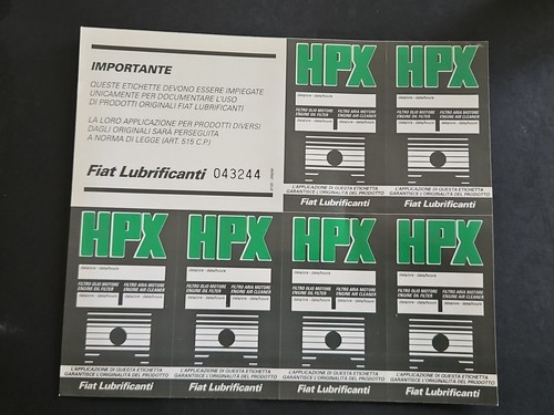Hpx motor oil cartella - hpx,