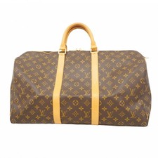 Louis Vuitton Monogram Keepall 50 Boston Borsa M41426 Marrone Uomo e... GZl1dfz8