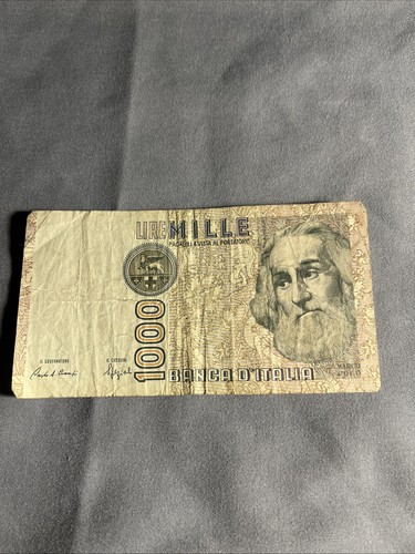 1000 lire banknote - 1000, banca