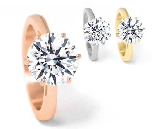 Anello diamante con - , brillanti