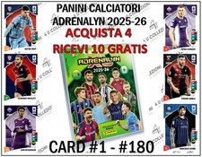 PANINI CALCIATORI ADRENALYN 2025-26 2026 CARD  #1 - #180  PRENDI 4 + 10 GRATIS