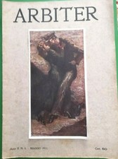 Arbiter 5 Anno II Maggio 1913 Rivista Artistica Mensile Illustrata Bianco Nero