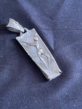 UnoAerre Medaglia Crocifisso Vintage Anni 70  In Argento 