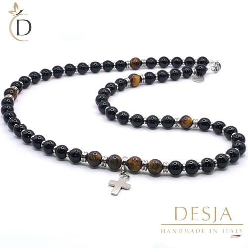 Collana uomo con - pietre, dure