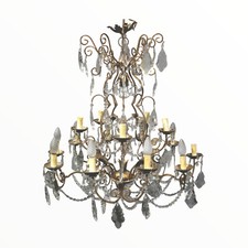 Antico Lampadario a gocce