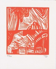 TOGO - MIGNECO ENZO "dalla serie PF " anni 2000 "   XILOGRAFIA 