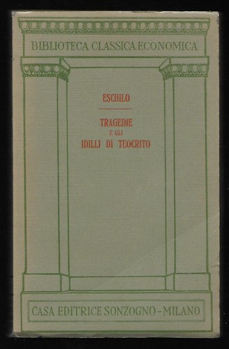 Eschilo tragedie gli idilli - eschilo, e