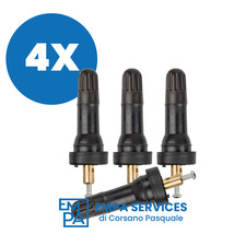 4pz Valvola in gomma per sensore di pressione pneumatici TPMS Schrader OEM TR413