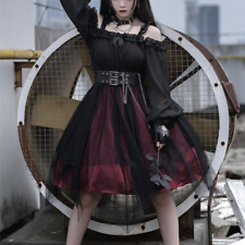 Damen Lolita Gothic Kleid