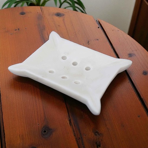 Portasapone marmo bianco - marmo,