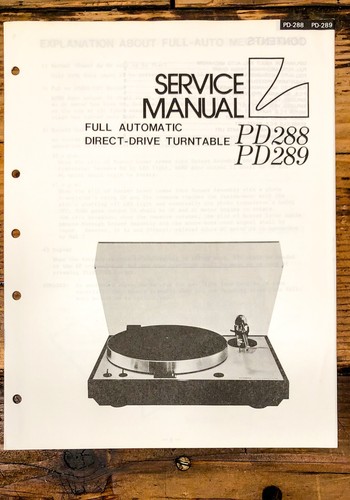 Luxman pd288 pd289 - luxman, pd-288