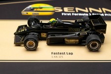 Ayrton Senna F1 prima vittoria Lotus 97T Portogallo 1985 decorazione parete auto pressofusa incorniciata