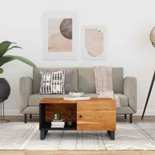 vidaXL Tavolino da Soggiorno 80x50x40 cm Massello Acacia e Multistrato