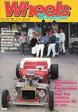 Rivista Vintage Luglio 1987 Ruote Hot Rod e Auto d'epoca Moto in Svedese