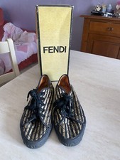 Scarpe sneackers Fendi giaguaro misura 37 misura americana 6,5 in scatola usate