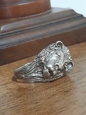 Anello Argento Uomo Leone Ring