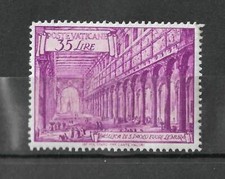 1949 Basiliche 35L rosso-viola perf 13 1/2 x 14 Sc129a x129a